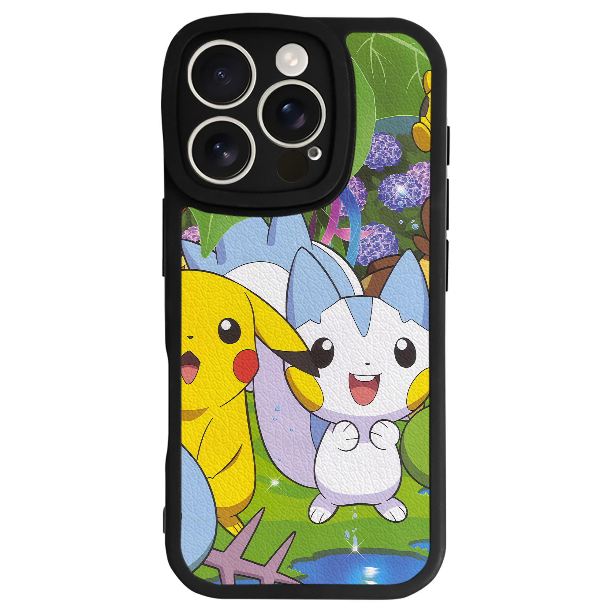 （画像用） ポケットモンスター Pokémon 【iPhone 16シリーズ対応】シリコンスマホケース（レザー調） 材質：シリコン